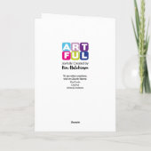 Fijne verjaardag, fijne kerst! feestdagen kaart (Achterkant)