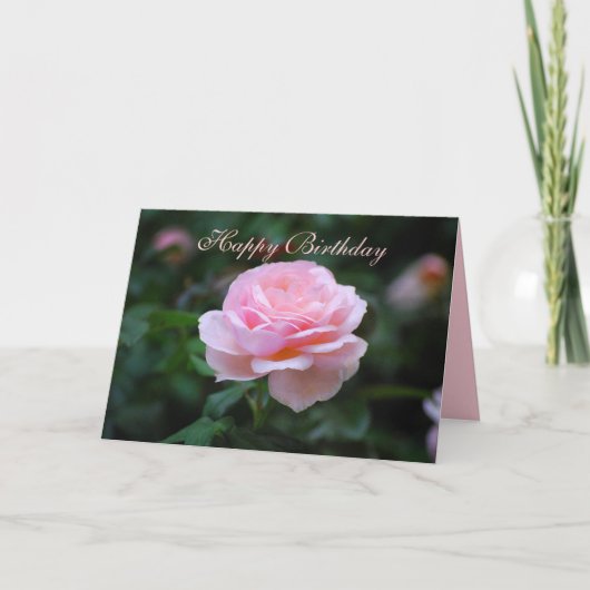 Fijne verjaardag Fijne Roze Roze Kaart (Voorkant)