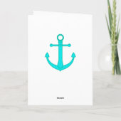 Fijne Verjaardag Flamingo en Palm Tree Kaart (Achterkant)