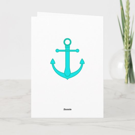 Fijne Verjaardag Flamingo en Palm Tree Kaart (Achterkant)