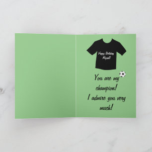 Fijne verjaardag football van de liefde van de hon kaart