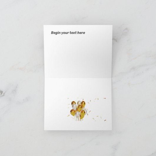 Fijne verjaardag foto's op 40e verjaardag in zwart kaart (Binnen)