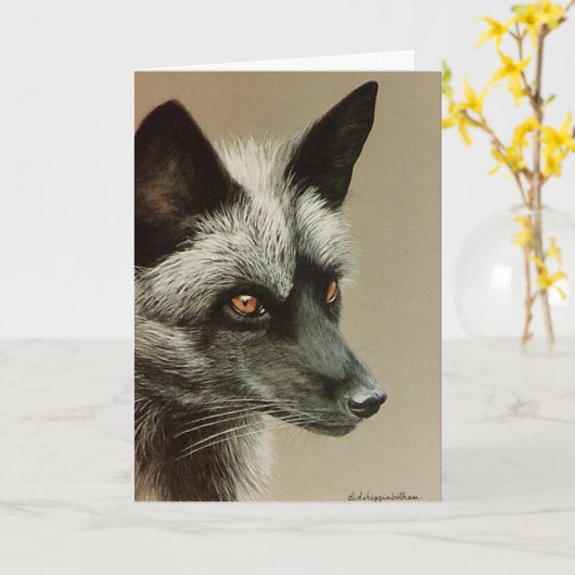 Fijne verjaardag Foxy Lady Kaart (Gele Bloem)