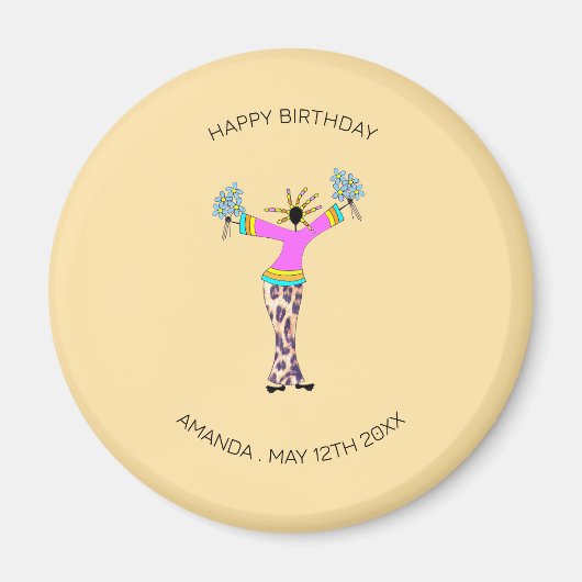 Fijne verjaardag, Geweldige dame Magneet (Voorkant)