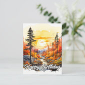 Fijne Verjaardag Gewenst Briefkaart (Staand voorkant)