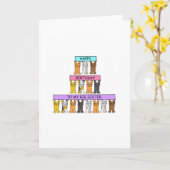 Fijne verjaardag Grote Zuster Cartoons Kaart (Gele Bloem)