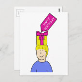 Fijne verjaardag Haarstylist Briefkaart (Voorkant / Achterkant)