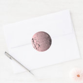 "Fijne verjaardag!" Handgeschreven met balletschoe Ronde Sticker (Envelop)