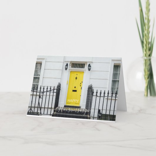 Fijne verjaardag herdenkingskaart kaart (Voorkant)