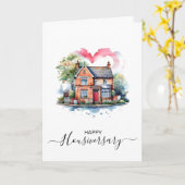 Fijne verjaardag herdenkingskaart kaart (Gele Bloem)