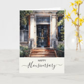 Fijne verjaardag herdenkingskaart kaart (Gele Bloem)