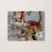fijne verjaardag honden legpuzzel (Horizontaal)
