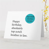 Fijne verjaardag hooggravende broer in de wet gewe kaart (Gele Bloem)