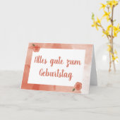 Fijne verjaardag in de Duitse kaart (Gele Bloem)