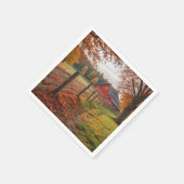 Fijne verjaardag in de herfst servet (Hoek)