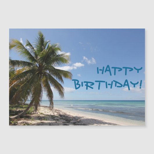 Fijne Verjaardag Isla Saona Caribisch Paradijs Str (Voorkant)