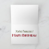 Fijne verjaardag, je bent geweldig kaart (Binnen)