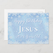 Fijne Verjaardag Jezus Briefkaart (Voorkant / Achterkant)