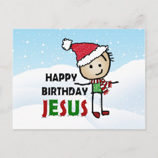 Fijne verjaardag Jezus Briefkaart