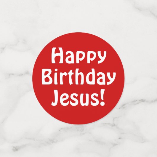Fijne verjaardag Jezus! Confetti (Kleine voorkant)