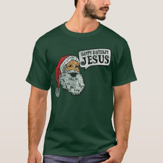 Fijne verjaardag Jezus (donkere Shirten) T-shirt
