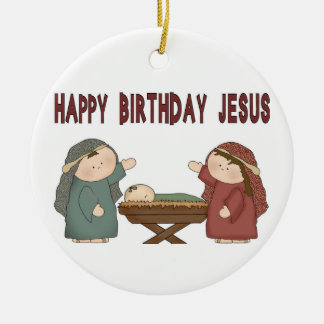 Fijne verjaardag Jezus! Keramisch Ornament