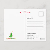 Fijne Verjaardag Jezus Kerst Stickman Briefkaart (Achterkant)