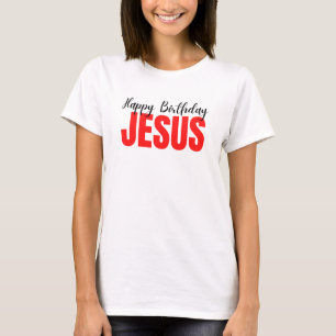 Fijne Verjaardag Jezus Kerstmis T-shirt