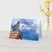 Fijne verjaardag, jij ouwe buizerd Wenskaart Kaart (Gele Bloem)