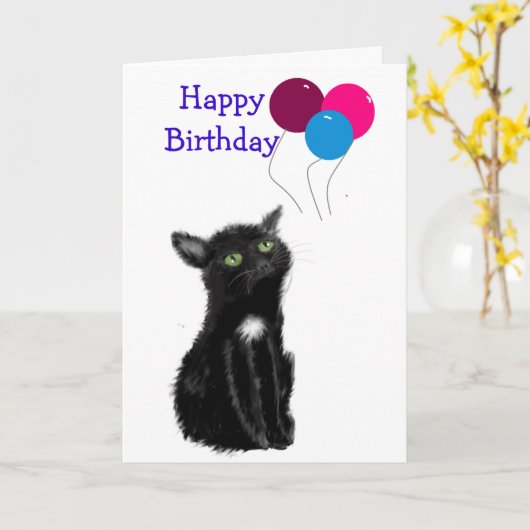 Fijne verjaardag kaart (Gele Bloem)