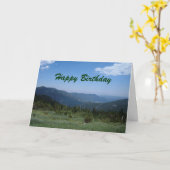 Fijne verjaardag kaart (Gele Bloem)