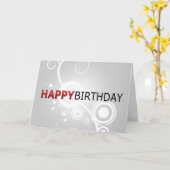 Fijne verjaardag kaart (Gele Bloem)