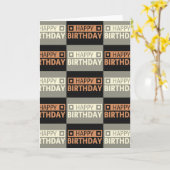 Fijne verjaardag kaart (Gele Bloem)