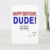 Fijne verjaardag, kerel kaart (Voorkant)