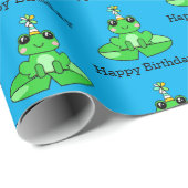 Fijne Verjaardag Kikker Cadeaupapier (Rol Hoek)