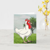 Fijne verjaardag Kip! Kaart (Gele Bloem)