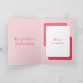 Fijne verjaardag kleindochter roze kaart (Binnen)