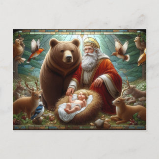 Fijne verjaardag kleine Jezus  Briefkaart