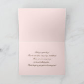 Fijne verjaardag, kleine prinses. Aangepaste naam  Kaart (Binnen)