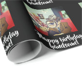 Fijne verjaardag knap! verpakkingspapier cadeaupapier (Rol Hoek)