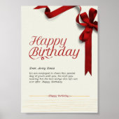 Fijne verjaardag lieverd. poster (Voorkant)