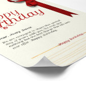 Fijne verjaardag lieverd. poster (Hoek)