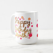 Fijne verjaardag maand! KoffieMok (Voorkant links)