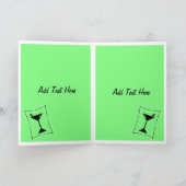 Fijne verjaardag Martini in het groen Kaart (Binnen)