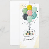 Fijne verjaardag met Cute Baloons (Voorkant / Achterkant)