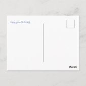 Fijne verjaardag met hond aangepast briefkaart (Achterkant)