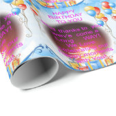 Fijne verjaardag met je kunstprint cadeaupapier (Rol Hoek)