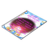 Fijne verjaardag met je kunstprint notitieboek (Linkerzijde)