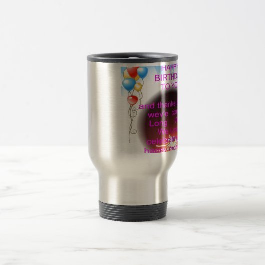 Fijne verjaardag met je kunstprint reisbeker (Center)