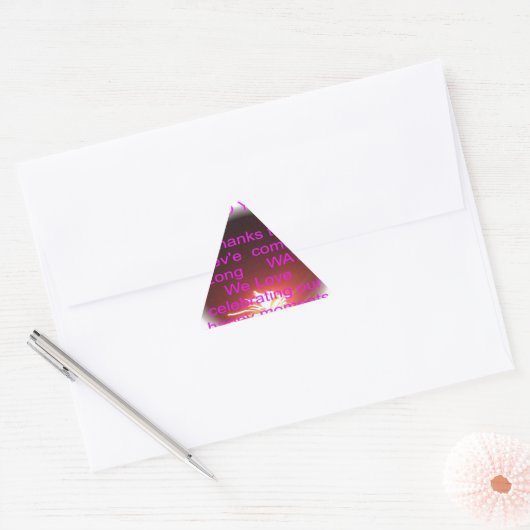 Fijne verjaardag met je kunstprint sticker (Envelop)